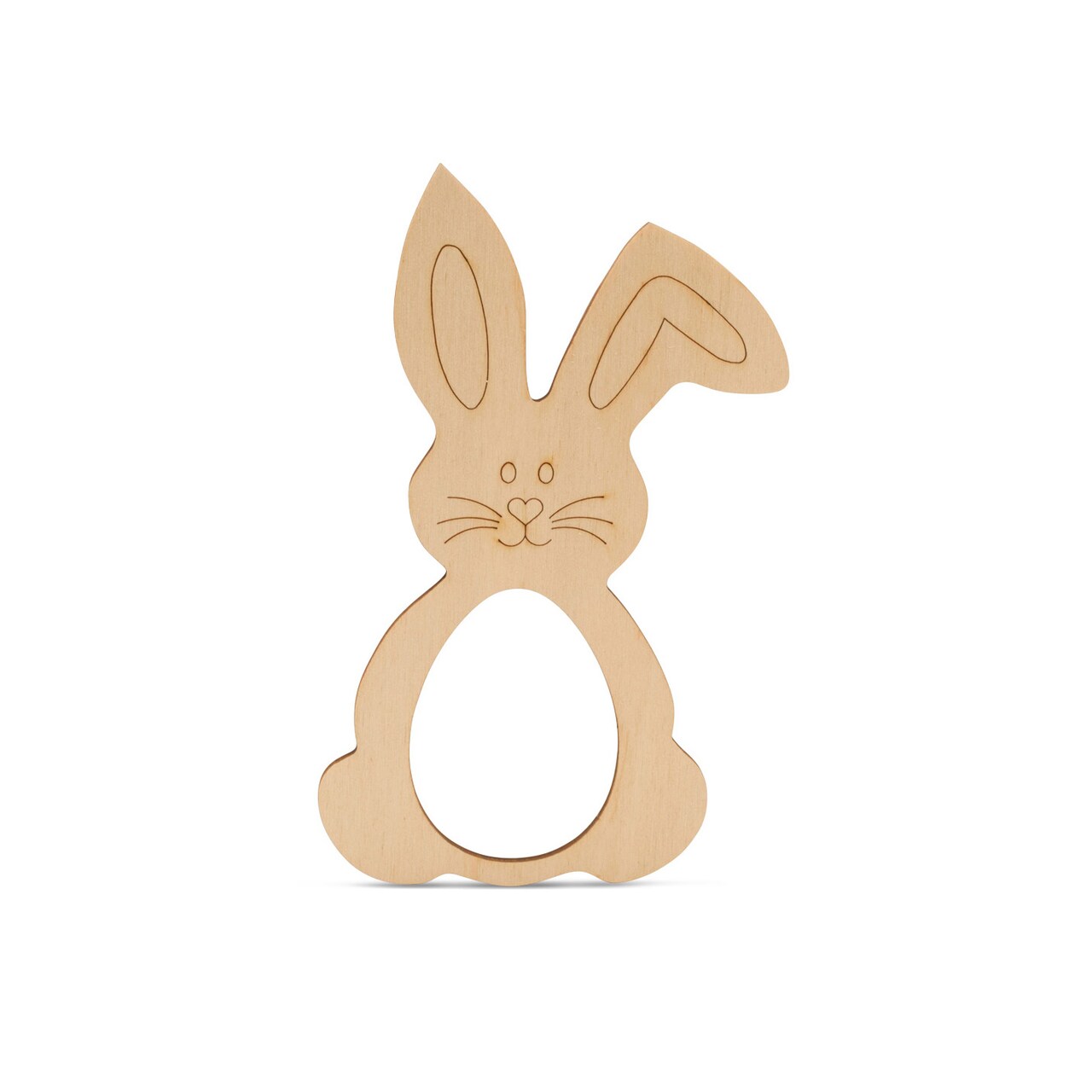 Wooden Bunny Picture Frame 6"-24”, 1/8" Thick for Easter |Woodpeckers